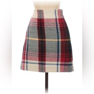 J.Crew Tartan Plaid Wool Skirt